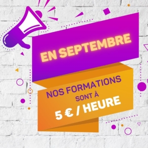 Toutes nos formations à 5 euros !